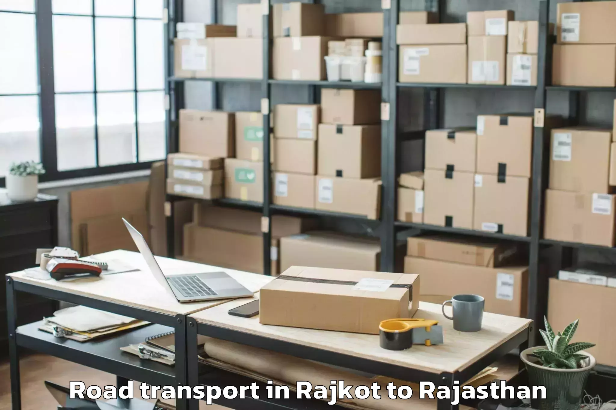 Easy Rajkot to Chauth Ka Barwara Road Transport Booking